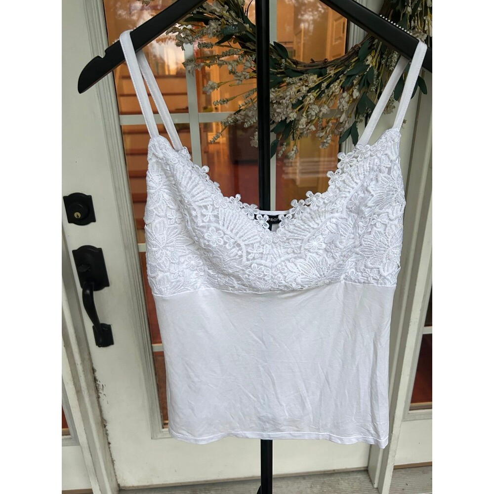 Boston Proper White lace upper Medium